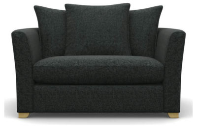 Heart of House Libby Tweed Fabric Cuddle Chair - Charcoal